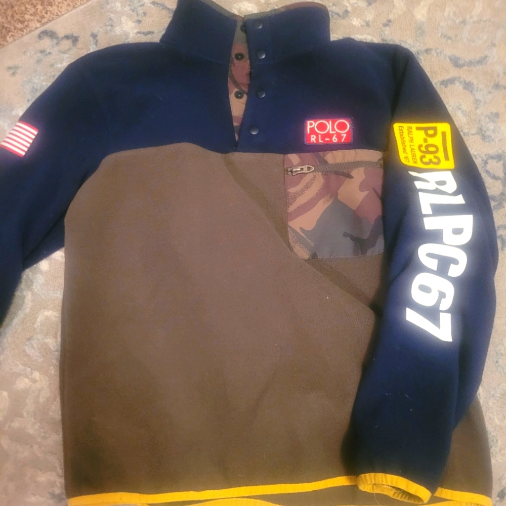 Mens polo fleece M